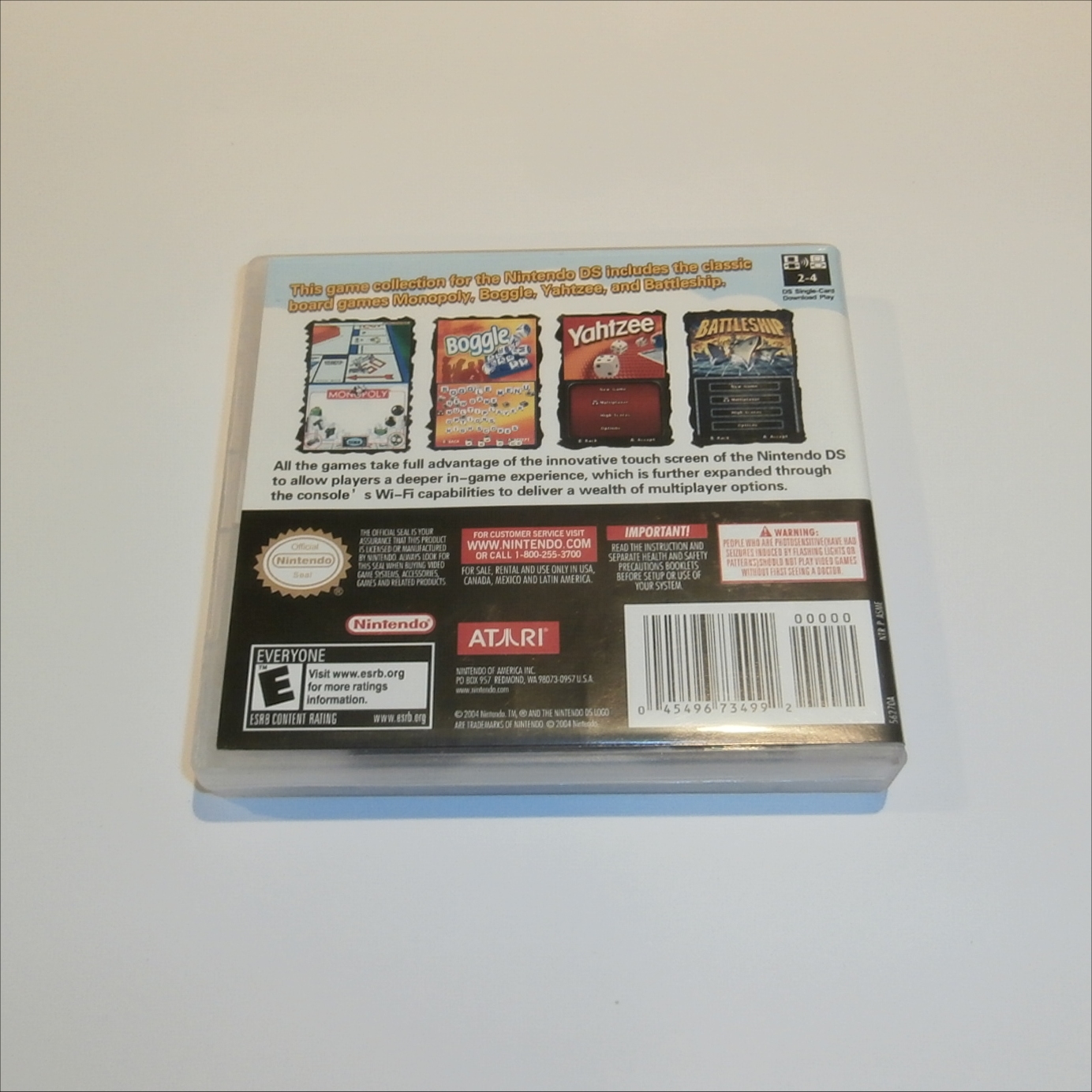 Nintendo DS Hasbro Monopoly Boggle Yahtzee Battleship Games 4 in 1 | eBay